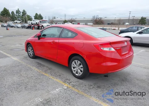 2012 Honda Civic Lx z USA, uszkodzony, nr VIN 2HGFG3B59CH533529